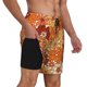 thumbnail image 2 of Fotbe Hippie Flower Traje de Baño para Hombre – Shorts de Natación de Secado Rápido con Forro y Bolsillos-3X-Large, 2 of 6