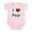 Petal Pink, variant on CafePress - I Love Papi Infant Bodysuit - Baby Light Bodysuit, Size Newborn - 24 Months