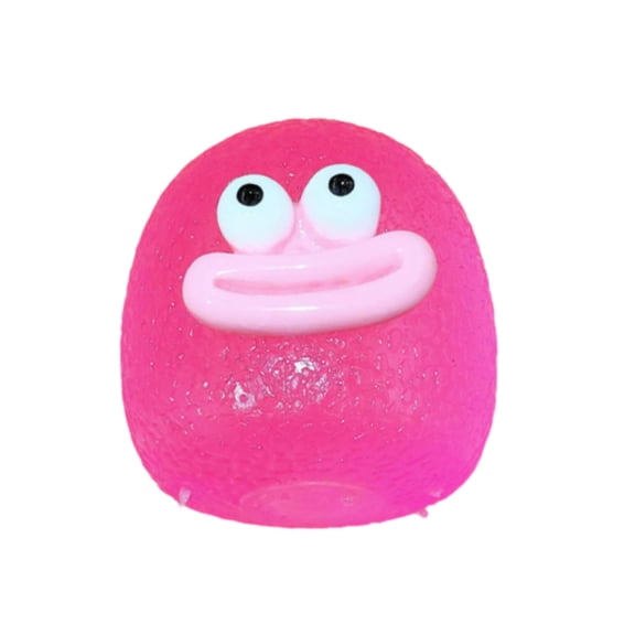 Bisitoy 1Pc Squeeze Toys Assorted Cute Shapes for Easter Basket Stuffers Squeeze Toys for All (Pink)