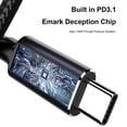 thumbnail image 1 of 2 uds. Cable USB de carga para computadora portátil de 1 C a CC de 0,8 M PD 100 W (20 V 7 A tipo DC5521), 1 of 4