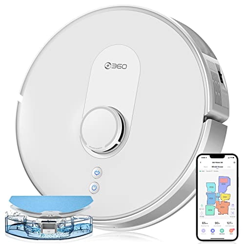 Robot Vacuum and Mop, LiDAR Navigation, 2700Pa Strong Suction, 360 S8 Robotic Vacuum Cleaner, Multi-Floor Mapping, No-Go Zones, Compatible with Alexa and Google Assistant, Ideal for Carpet