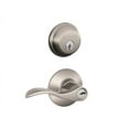 thumbnail image 2 of Schlage FB50NVACC619 Satin Nickel Single Cylinder Deadbold & Keyed Entry Accent Lever, 2 of 9