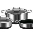 thumbnail image 4 of Kitchen Star Clad Series Stainless Steel Cookware Set (5 Piece), 4 of 6