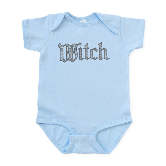 CafePress - Witch Text Infant Bodysuit - Baby Light Bodysuit, Size Newborn - 24 Months