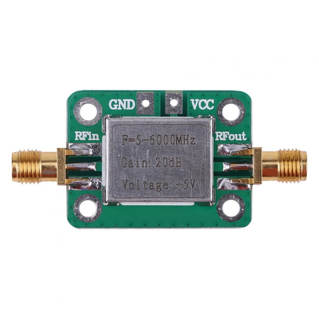 Amplificador de potencia RF, ganancia de 5-6000MHz Módulo amplificador de potencia de banda ancha de 20dB Amplificador de potencia de señal RF Rendimiento de alta gama