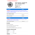 thumbnail image 2 of Engine Cooling Fan - Compatible with 1949 - 1958 Pontiac Chieftain 1950 1951 1952 1953 1954 1955 1956 1957, 2 of 2