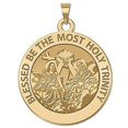 thumbnail image 2 of PicturesOnGold Holy Trinity Religious Medal Pandant - 3/4 inch Size of a Nickel -Sterling Silver, 2 of 2