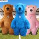 thumbnail image 4 of Disfraz de mascota de oso polar gigante inflable colorido rosa y azul para Navidad, Halloween, disfraces de cosplay, fiesta de cumpleaños, juego de rol, 4 of 5