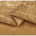 thumbnail image 6 of Chezmoi Collection Lux 3-Piece Caramel Gold Velvet Comforter Set King Size, All Season Lush Plush Velvet Bedding Set with Soft Washed Microfiber Reverse, 6 of 9