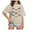 Gray, variant on Womens Summer Tops Oversized Vintage Sun and Moon Graphic Tee Casual Crewneck Short Sleeve Gray T Shirts for Women Beige L