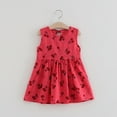 thumbnail image 2 of Robes d'Été Style Coréen pour Fille Enfants Mode Décontractée Mignonne Fraîche Impression Respirante Sans Manches Robe Débardeur Charmante, 2 of 5