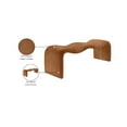 thumbnail image 2 of Meridian Furniture Willow Cognac Vegan Leather Bench, 2 of 11