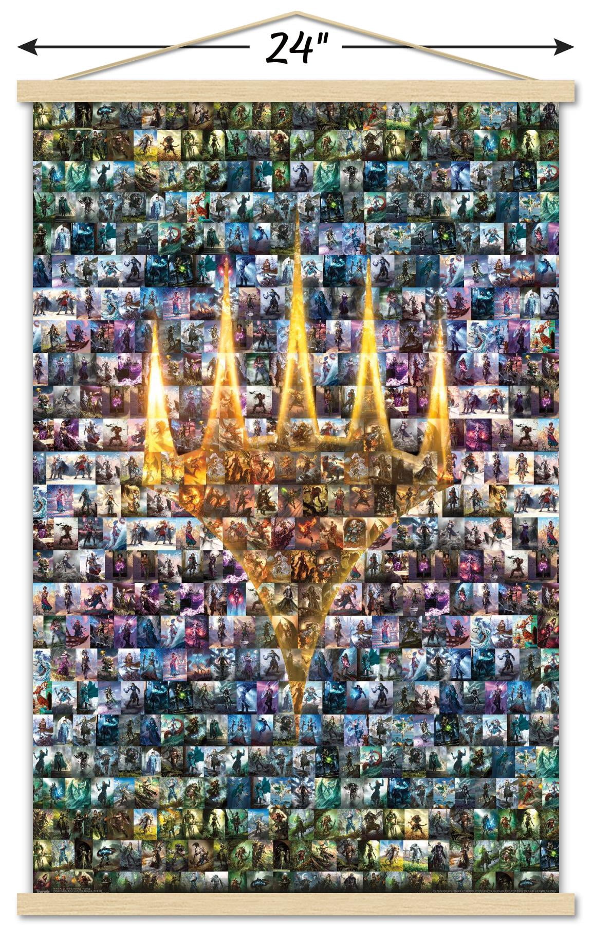 Magic: The Gathering - Collage Wall Poster with Magnetic Frame, 22.375" x 34"