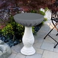 thumbnail image 2 of COVERS&ALL Bird Bath Cover 12 Oz Waterproof - Customize Cover with Any Size - 100% Weather Resistant Outdoor Cover with Elastic for Snug Fit (21" Dia x 18" H, Grey), 2 of 7
