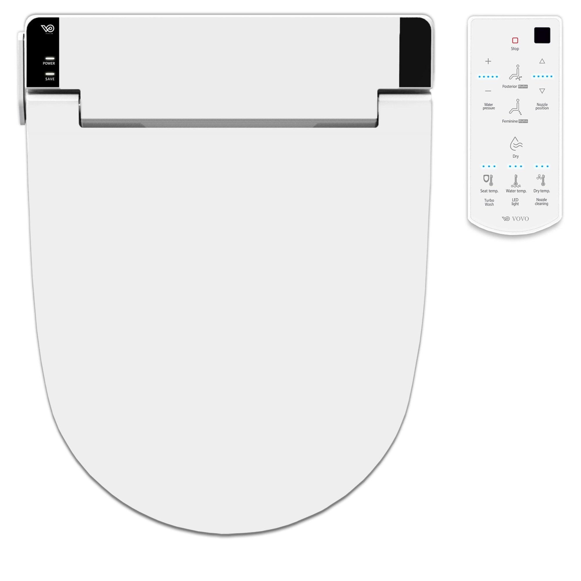 VOVO STYLEMENT Bidet Toilet Seat Heated Seat, Warm Dry and Water, LED  Nightlight, Round | Walmart Canada
