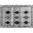 thumbnail image 1 of Ahgly Company Indoor Rectangle Abstract Gray Contemporary Area Rugs, 2' x 3', 1 of 1