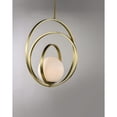 thumbnail image 2 of Maxim 26054SWSBR 18 in. Coronet One-Light Single Pendant Ceiling Light, Satin Brass, 2 of 5