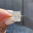 thumbnail image 3 of SOLITAIRE JEWELS 4.00CT Radiant Moissanite Solitaire Hidden Halo Engagement Ring 18K Gold, 3 of 6