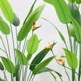 thumbnail image 4 of Bird of Paradise Artificial Plant with Flower, 5.2ft Tall Faux Bird of Paradise Plant with 2 Permanent Flower & 23 Realistic Leaves Tropical Greenary Plant for Home Office Living Room Decor, 4 of 6