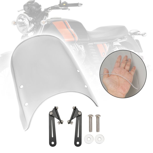 Windshield WindScreen fit for MOTO GUZZI V7 Classic 2016-2023 V9 Bobber 2018-23 Clear