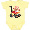 thumbnail image 3 of Inktastic Monster Truck How I Roll 1st Birthday Boys Baby Bodysuit, 3 of 5