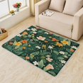 thumbnail image 1 of Wild Flowers Area Rug 5x7, Floral Plant Rugs for Living Room, Floral Carpet, Soft Non Slip Machine Washable Fluffy Easy Clean, for Bedroom Dining Room Floor Home Decor Rug Xsu&-216, 1 of 7