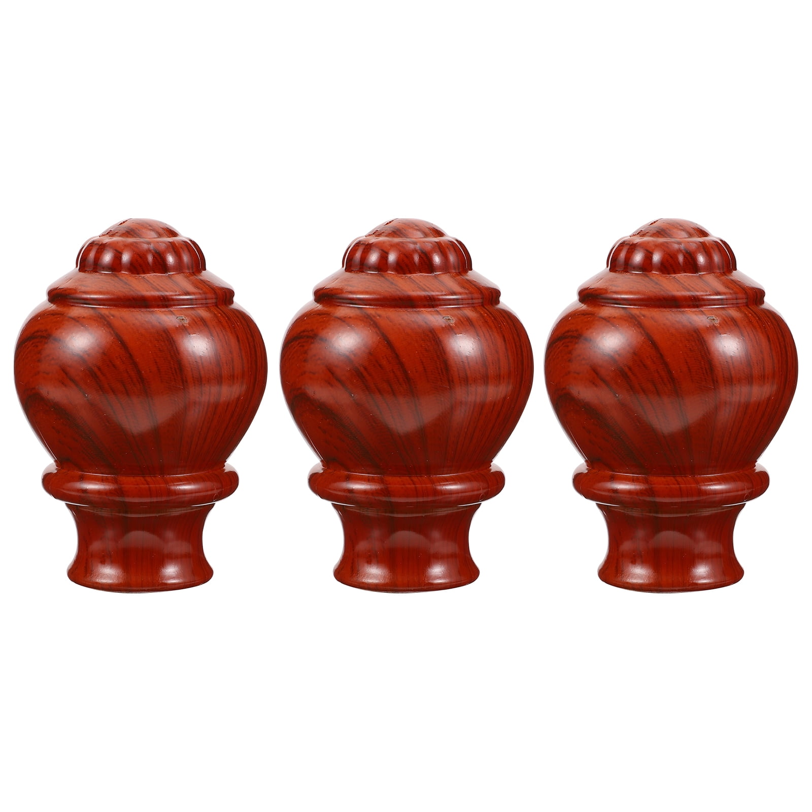 Curtain Rod Finial End Drape Pole Drapery Accessory Knob Cap Head Rail