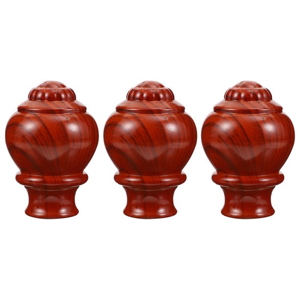 Curtain Rod Finial End Drape Pole Drapery Accessory Knob Cap Head Rail