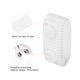 thumbnail image 4 of Uxcell Cinturón Keeper, soporte de bucle de cinta de nylon con fijación de doble broche, paquete de 4 en blanco, 4 of 6