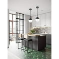 thumbnail image 2 of Living District Eclipse 1-Light Metal & Glass Pendant in Black/Clear, 2 of 3