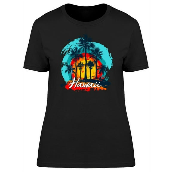 Smartprints Mens Graphic Tee - Hawaiian Tropical Sunset - Regular Fit 100% Cotton