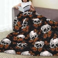 thumbnail image 6 of Sikiie Butterfly Skull Ultra-Soft Micro flannel Blanket Luxury All Seasons Warm Blanket for Bedding Sofa and Travel (4 sizes)-40"x30", 6 of 7