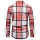 thumbnail image 3 of Blusa y camisa de manga larga con cuello vuelto para hombre, blusa informal a cuadros con botones y cuello vuelto, blusa de manga larga para hombre, 3 of 8
