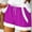 Purple, variant on Runfenguu Yoga Shorts For Women, High Waisted Shorts Women Women Summer Illustration Lace Up Elastic Pocket Casual Shorts Summer Shorts For Women
