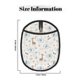 thumbnail image 3 of Pofeuu Elephants And Giraffes Print Silicone Pot Mat Mitten With Hanging Loop Heat Resistant Oven Mitts Non-Slip Bbq Baking Smoking Potholders, 3 of 7