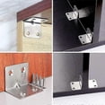 thumbnail image 4 of Assembly Bracket,10 Pieces Fixing Brackets Angle Bracket 90 Degree Right Angle Corner Bracket, L Shaped Furniture Fixing Corner Brace Joint Corner Con, 4 of 5