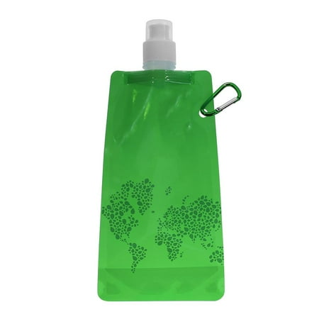 

Collapsible Water Bottles Reusable Canteen Foldable Drinking Water Bags with Clip for Sports Biking Hiking Travel