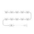 thumbnail image 1 of Mistaha Makeup Vanity Mirror Light Bulb LED Front Light Three Color Dimmable USB Touch Switch Long Press Infinite Dimming 10 Lamps, 1 of 6