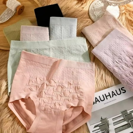 Women s Breathable High Waist Cotton Unique Design Panty (Pack of 3/4/6/9)