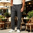 thumbnail image 2 of Szhihuiw Athletic Pants for Men Plus Size Fashion Straight Fit Casual High Waisted Trousers with Pockets, 2 of 5