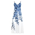 thumbnail image 5 of TaTaai Women Fashion Print Round Neck Sleeveless Long Dress Ankle Length Casual Comfortable Soft Breathable Daily Party Outfits Gift, 5 of 5