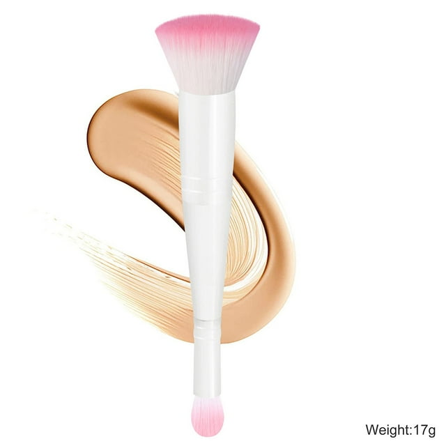 Reduce Price! WSBDENLK Make-up Concealer Two In One Double Head Makeup Brush Flat Head Brush