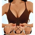 thumbnail image 5 of Vetsdori Breathable Everyday Bras for Women Front Closure Bralette Wireless No Padding Push up,Lightweight Womens Bras, 5 of 9