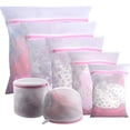 thumbnail image 1 of 7 Pack Mesh Laundry Bags for Delicates with Premium Zipper Closure, Travel Storage Bag, Garment Wash Bags for Laundry, Blouse, Bra, Hosiery, Stockings, Underwear, Lingerie., 1 of 5