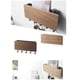 thumbnail image 2 of Colgador trasero para puerta Matsuzay organizador multifuncional 2 en 1 color nogal, 2 of 6