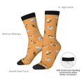 thumbnail image 4 of KLL Cute Puppy J Print Cool Socks Men's Women's Crew Socks Funny Crazy Novelty Stockings, 4 of 6