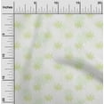 thumbnail image 2 of oneOone Viscose Jersey Olive Green Fabric Watercolor Floral Dress Material Fabric Print Fabric By The Yard 60 Inch Wide, 2 of 4