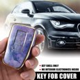 thumbnail image 2 of Funda para mando a distancia de coche, funda para mando a distancia de 3 botones, color morado para Lexus IS RX NX200 NX200T GS300H, 2 of 7