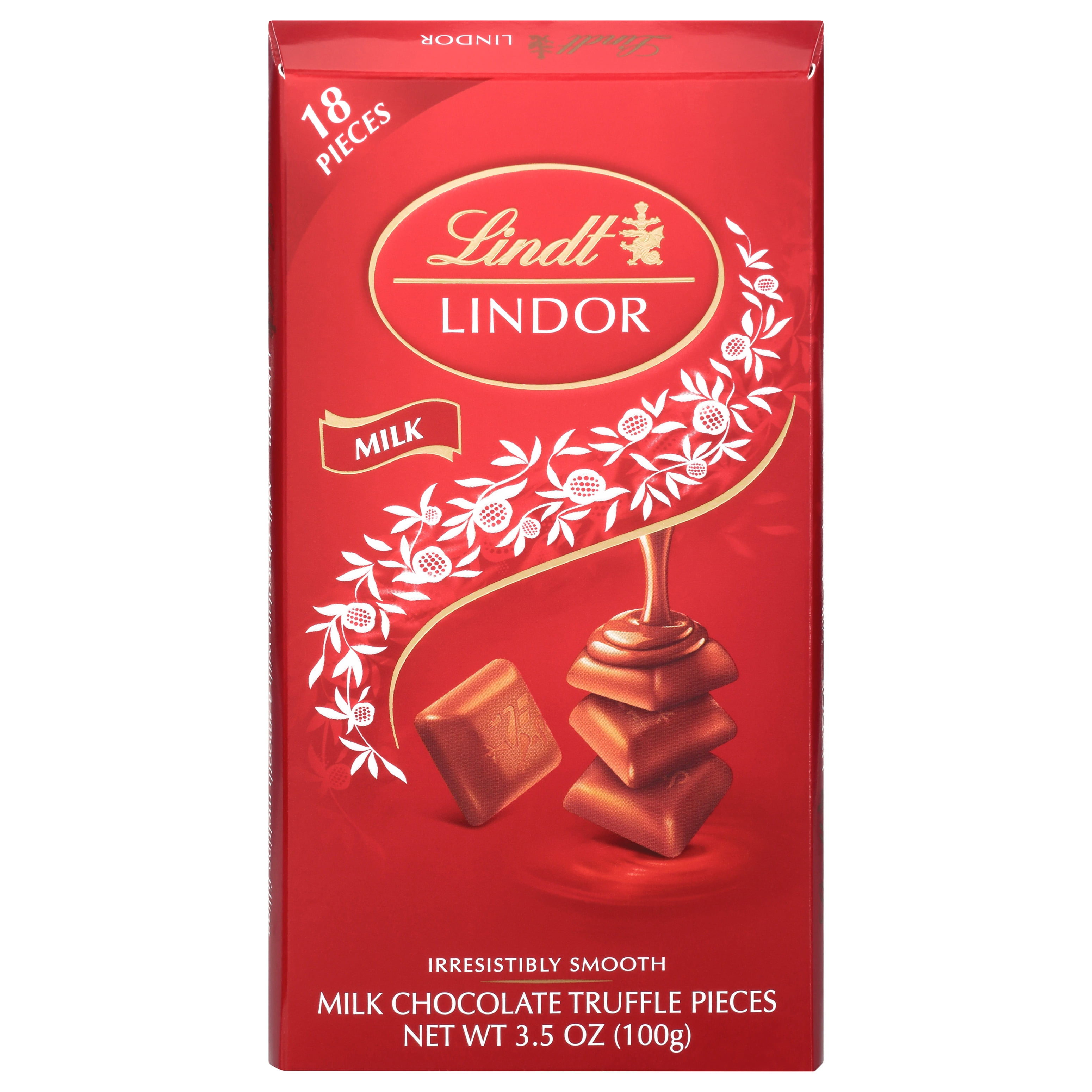 Lindt Lindor Milk Chocolate Truffle Candy Bar, 3.5 oz.