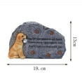 thumbnail image 5 of Pet Memorial Stones for Dogs Headstone Resin Ornament Loss of Dog Gift Pet Tombstone Dog Monument for Outdoor Garden Backyard Style B, 5 of 9